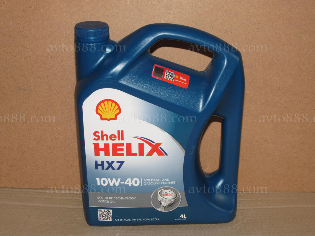 Масло 10w40 Shell Helix Plus HХ7 4л