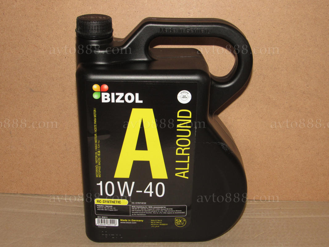 Масло 10w40 BIZOL Allround 5л