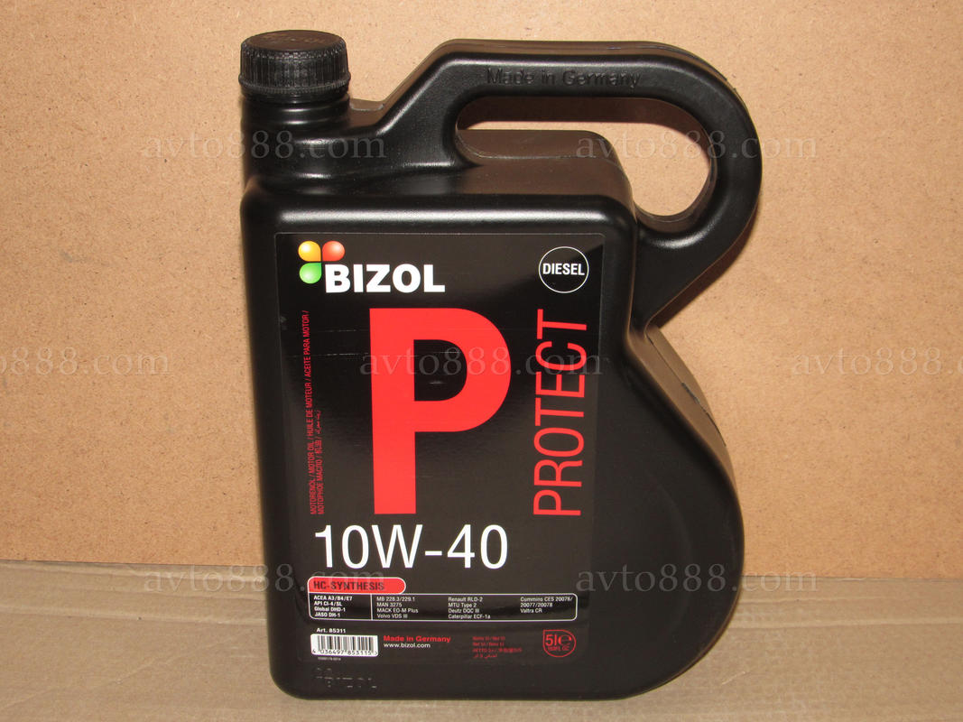 Масло 10w40 BIZOL Allround CL-4 5л   -стара diesel Protect-