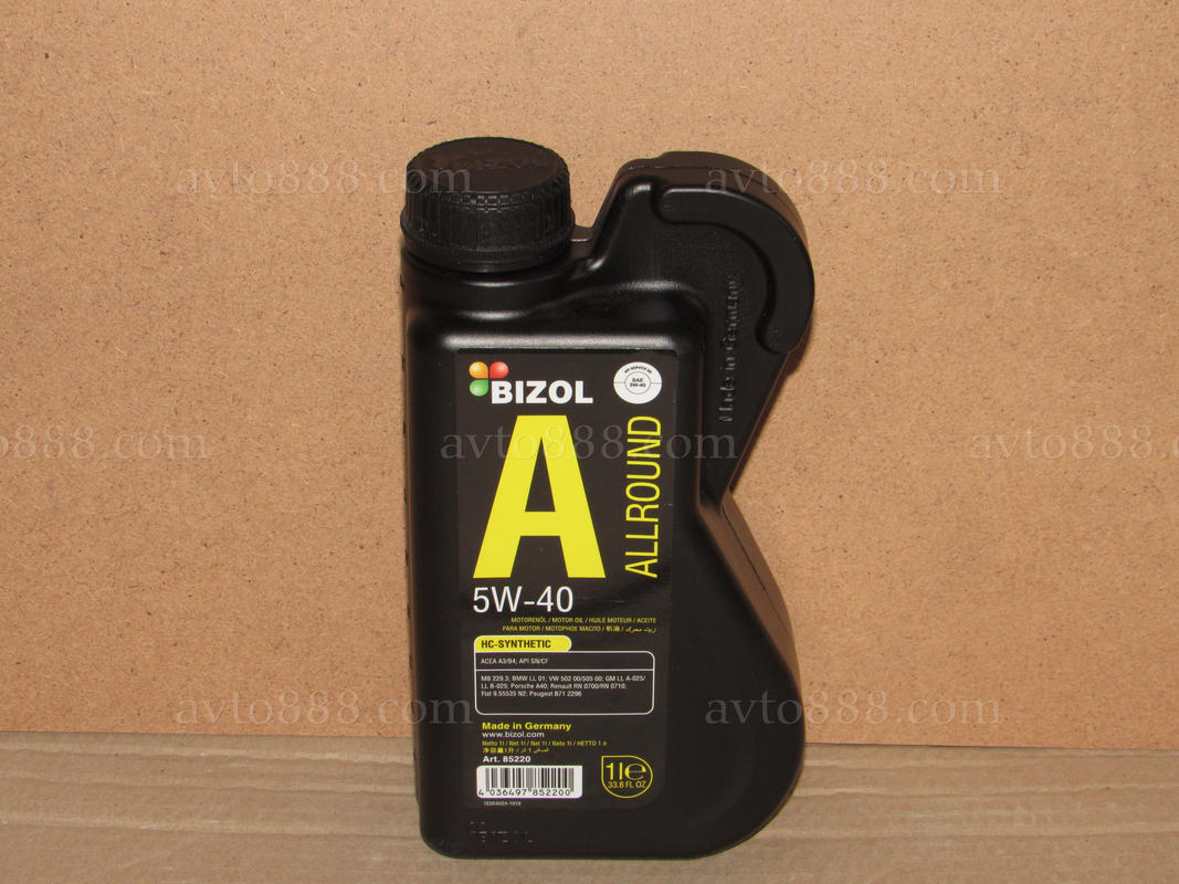 Масло  5w40 BIZOL Allround 1л   -стара Protect-