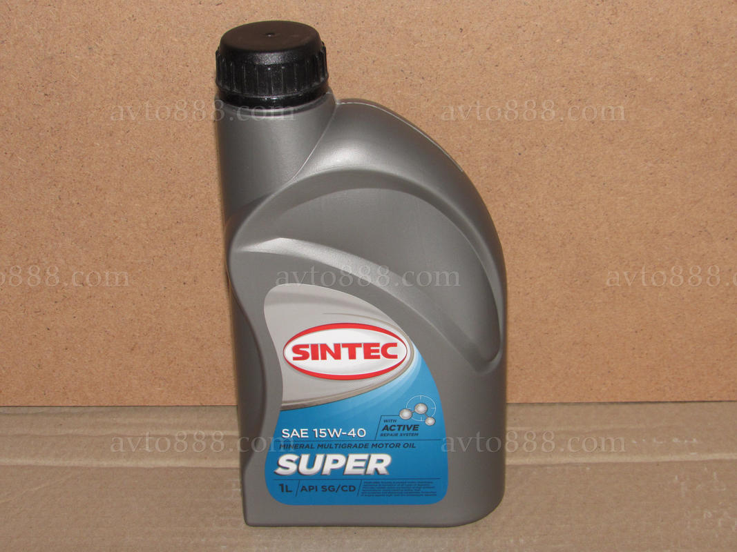 Масло 15w40 Sintec Супер SG/CD 1л