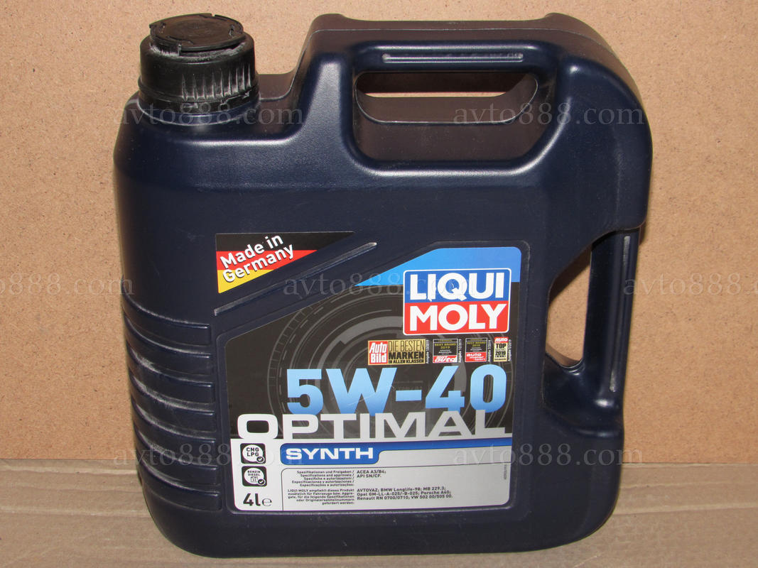 Масло  5w40 Liqui Moly Optimal 4л