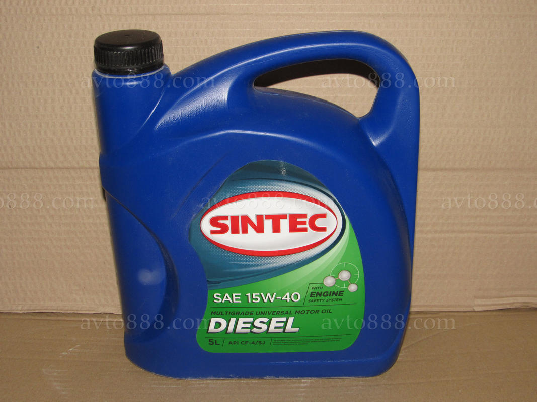 Масло 15w40  Sintec Diesel CF-4/CF/SJ 5л