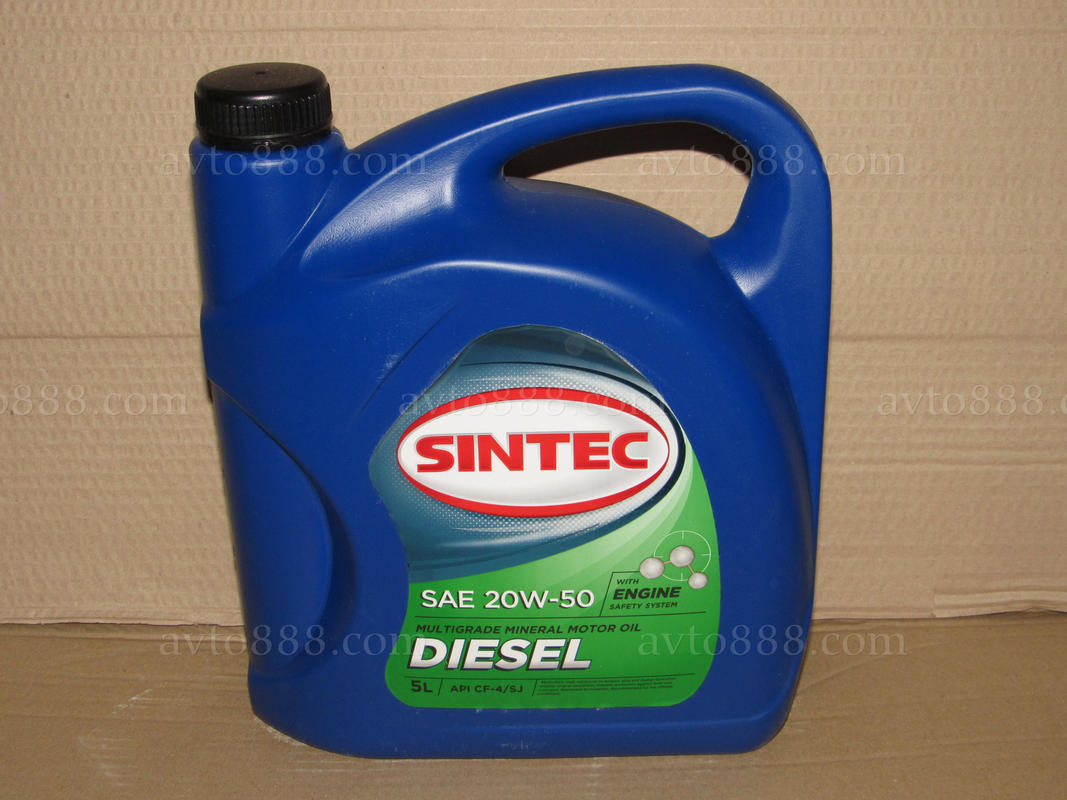 Масло 20w50 Sintec Diesel CF-4/SJ 5л