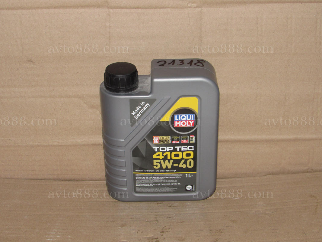 Масло  5w40 Liqui Moly Top Tec 4100 1л