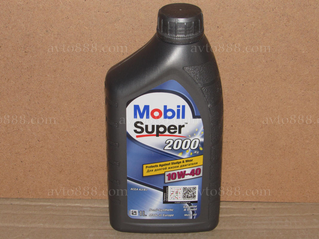масло "Mobil" 10w40 syper 2000 1л