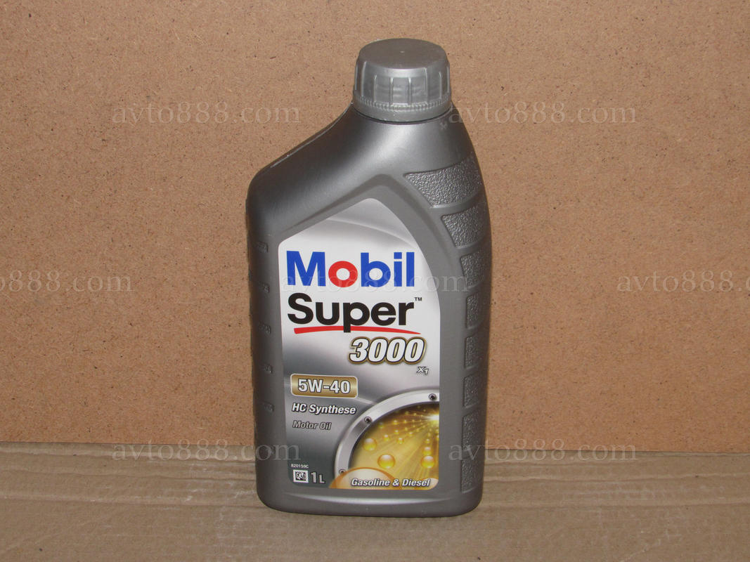 масло "Mobil"  5w40 syper 3000 1л