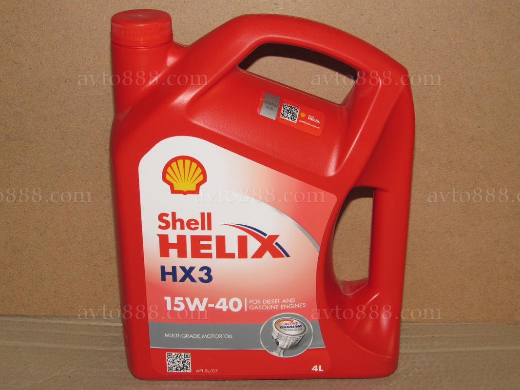 масло 15w40 4л "Shell" Helix HX3