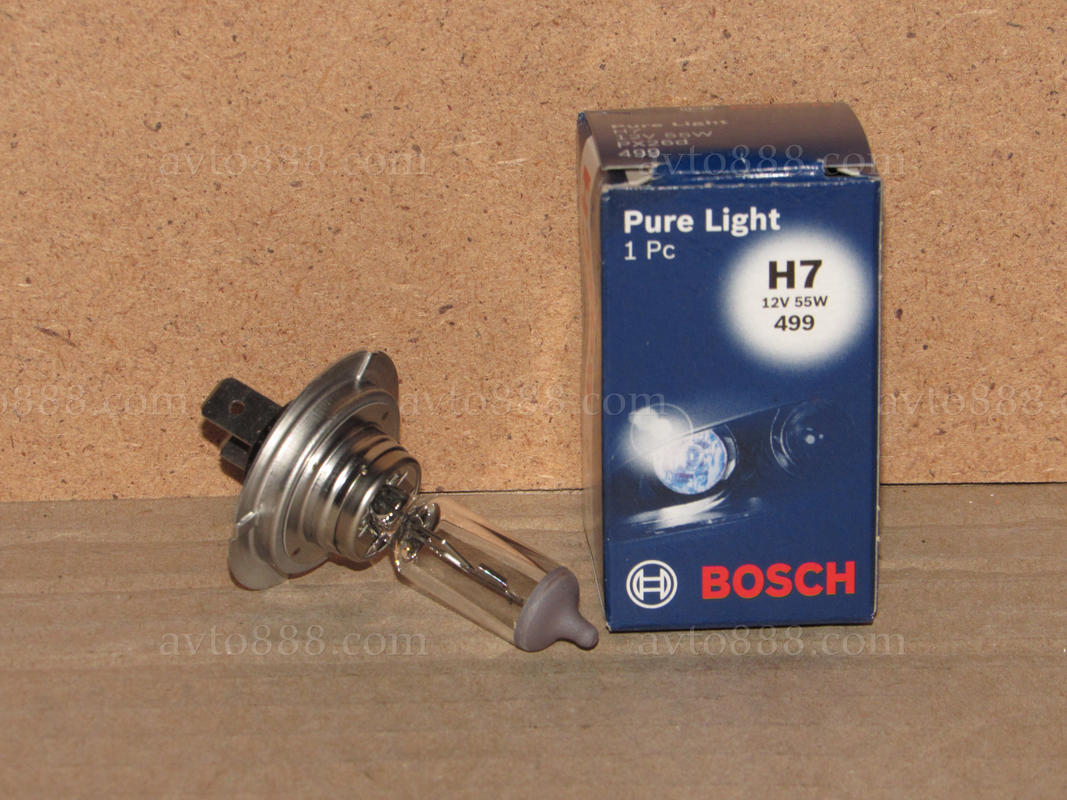 лампочка 12v Н7 55W "Bosch" Pure Light