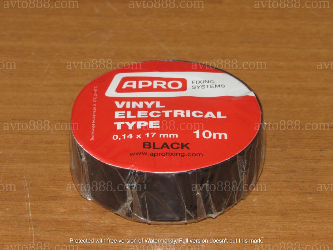 ізолента чорна "APRO"   (0,14*17*10м)