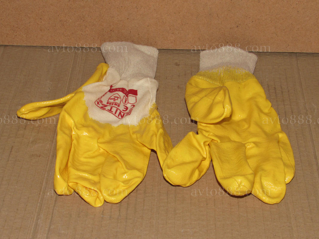 рукавиці RSC XL /тканина з прориз/ жовті /10/   -для СТО-