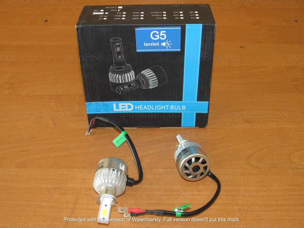 лампочка 12v Н3 LED-G5 "lavrled" 6500K 9000LM   (гарант.=1рік)