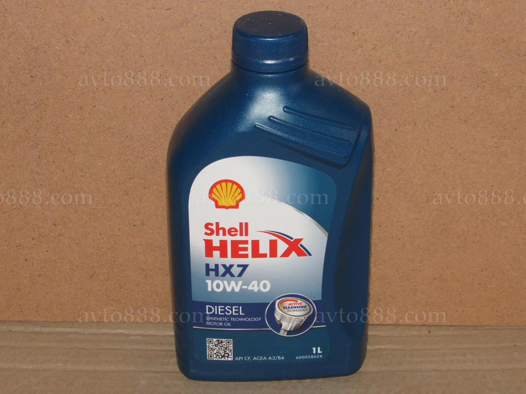 масло "Shell" 10w40-Helix Plus HX7 1л   Diesel