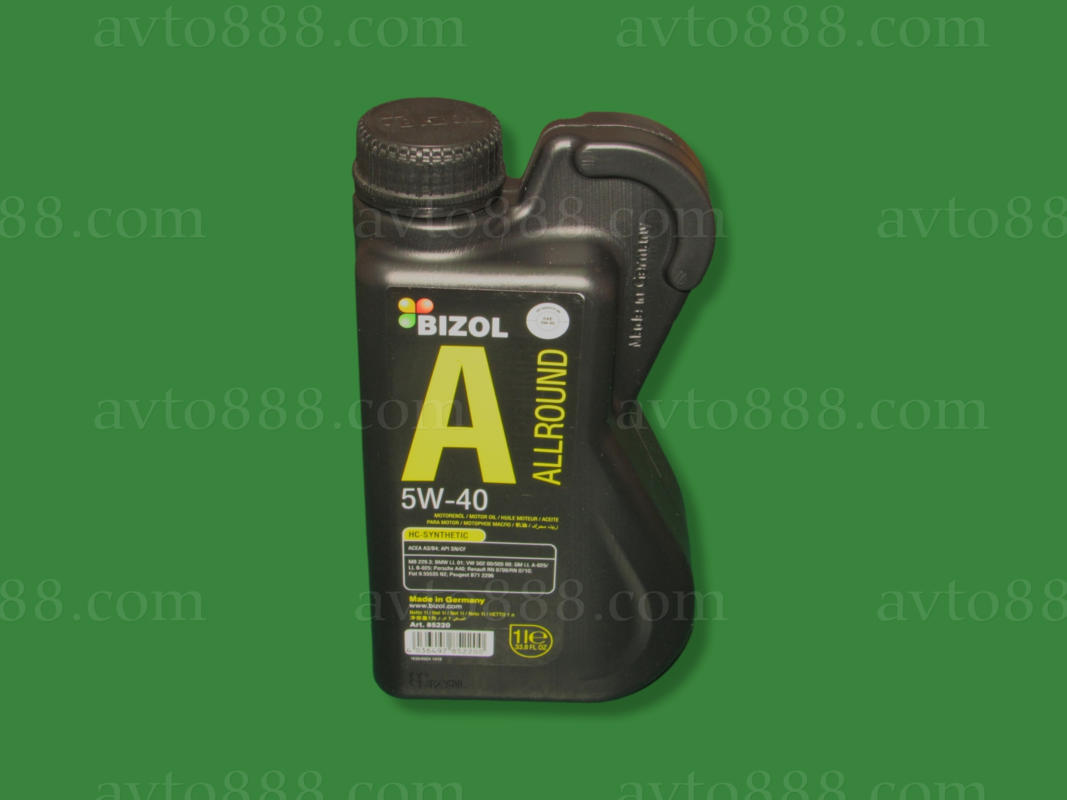 Масло  5w40 BIZOL Allround 1л   -стара Protect-