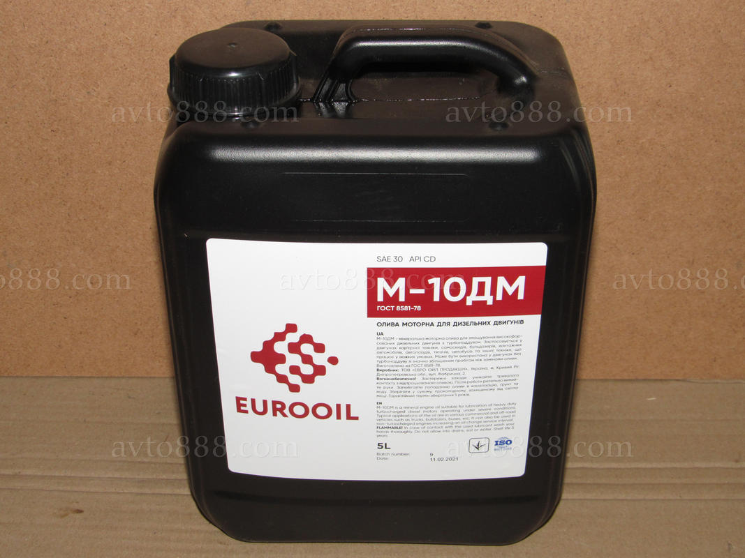 масло М10ДМ  5л "EuroOil" кан.   -----