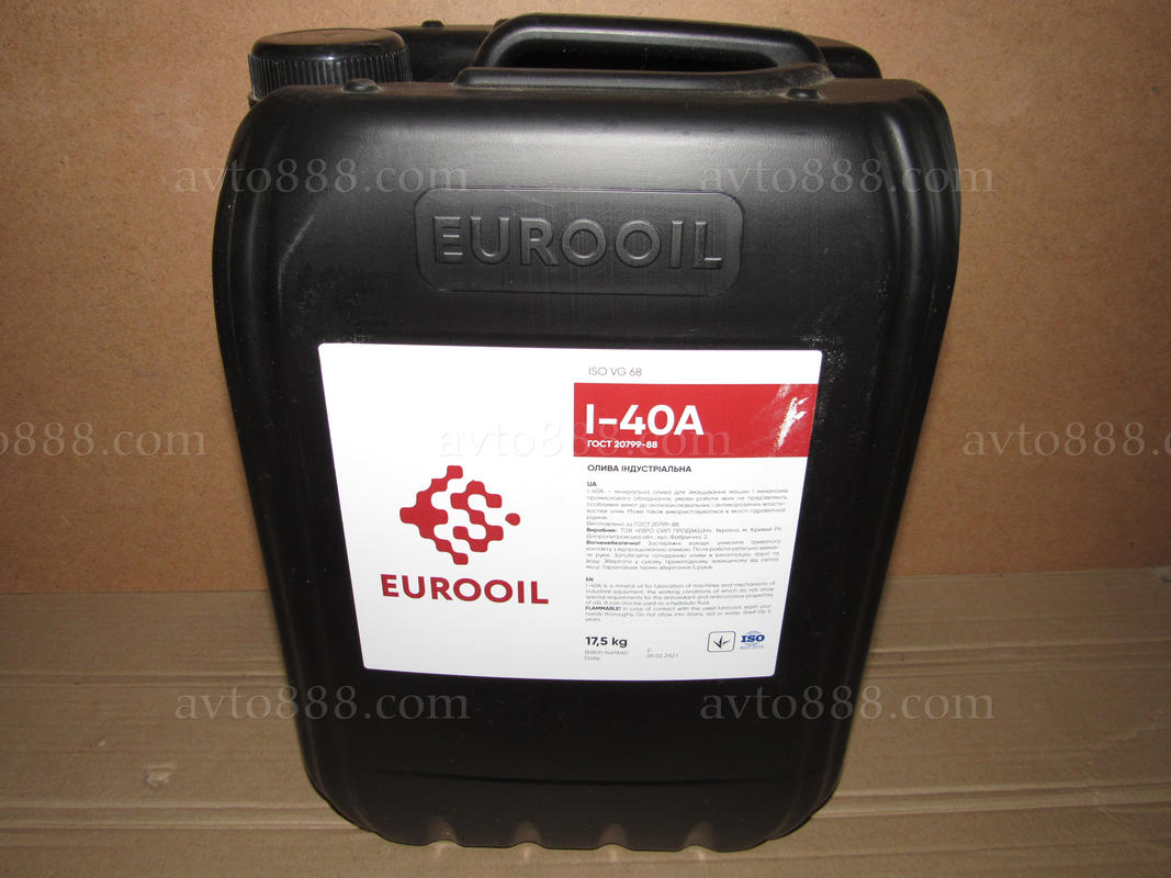 масло веретьонка І-40А 17,5кг "EuroOil"