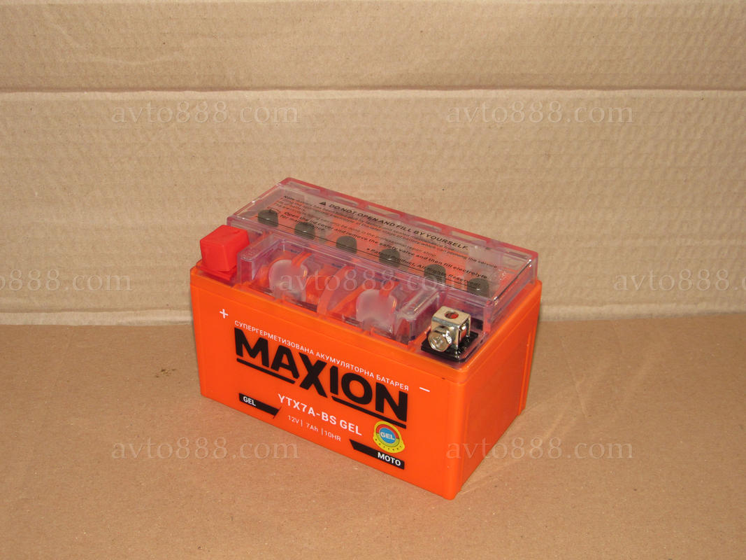 АКБ МОТО 12V  7A GEL низьк. "Mega Power"