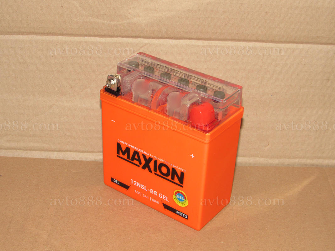 АКБ МОТО 12V  5A GEL високий "Mega Power"