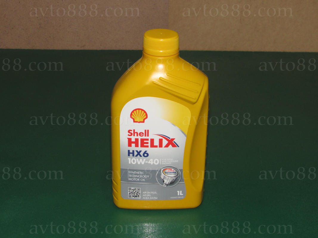 масло 10w40 1л "Shell" Helix HХ6   ЖОВТА КАН.