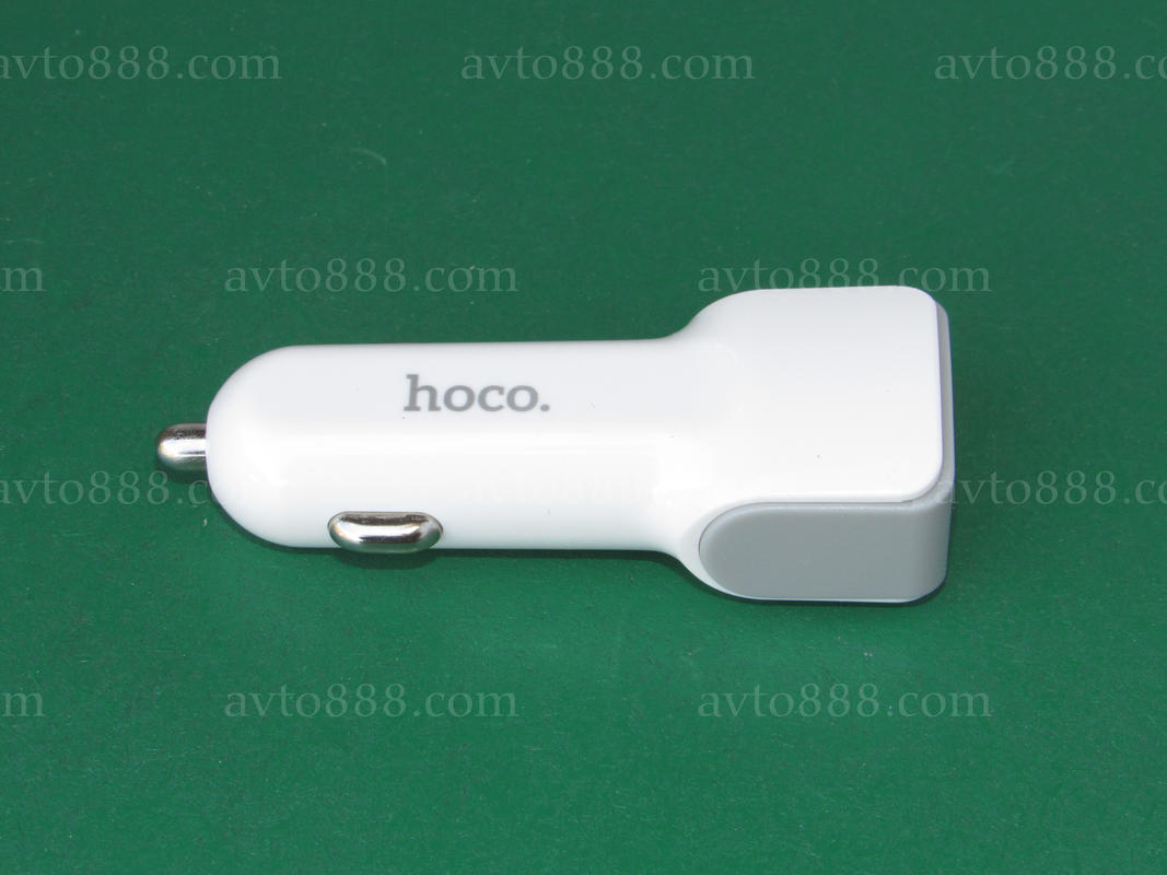 зарядка телефона автомоб. Hoco Z23 grand style dual-port car charger 2USB 2.4A White