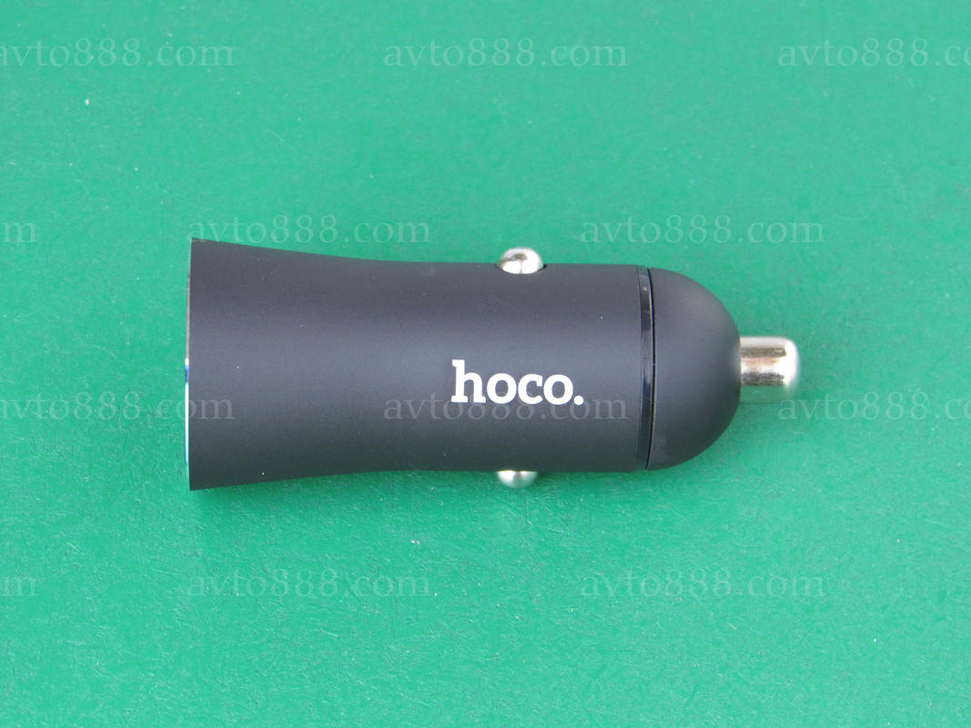 зарядка телефона автомоб. Hoco Z30A Easy route dual port car charger 2USB 3.1A Black