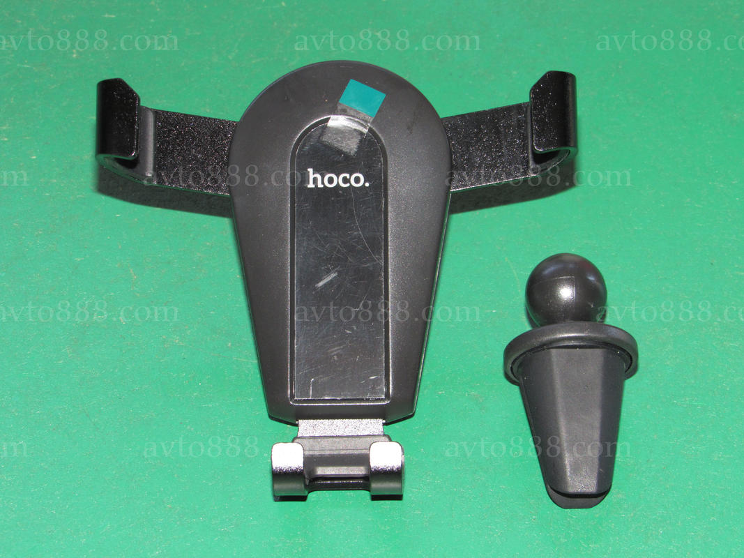 тримач телефона Hoco CA92 Gold shield air outlet gravity holder Black
