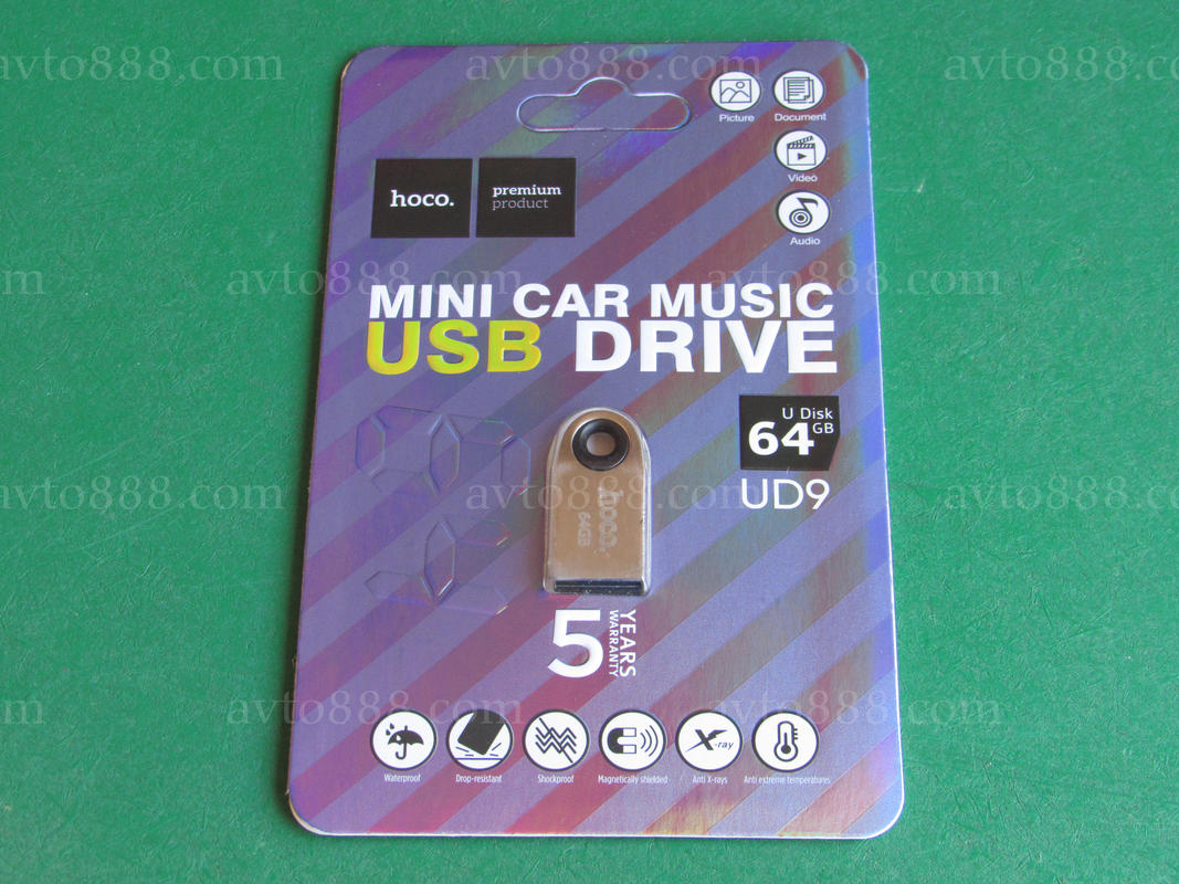 флешка Hoco UD9 Insightful Smart Mini Car Music USB Drive (64GB)