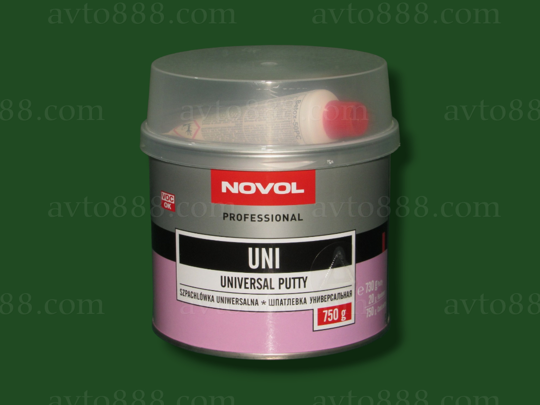 шпаклівка "Novol Uni" 0.75кг + затверджувач
