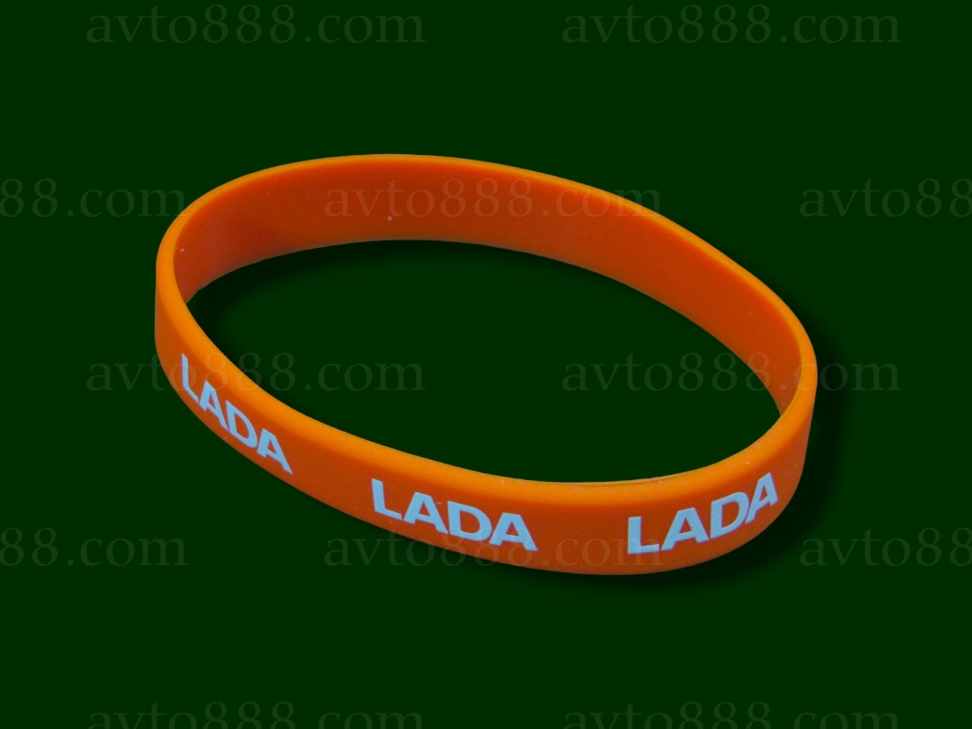браслет силіконовий оранжевий LADA