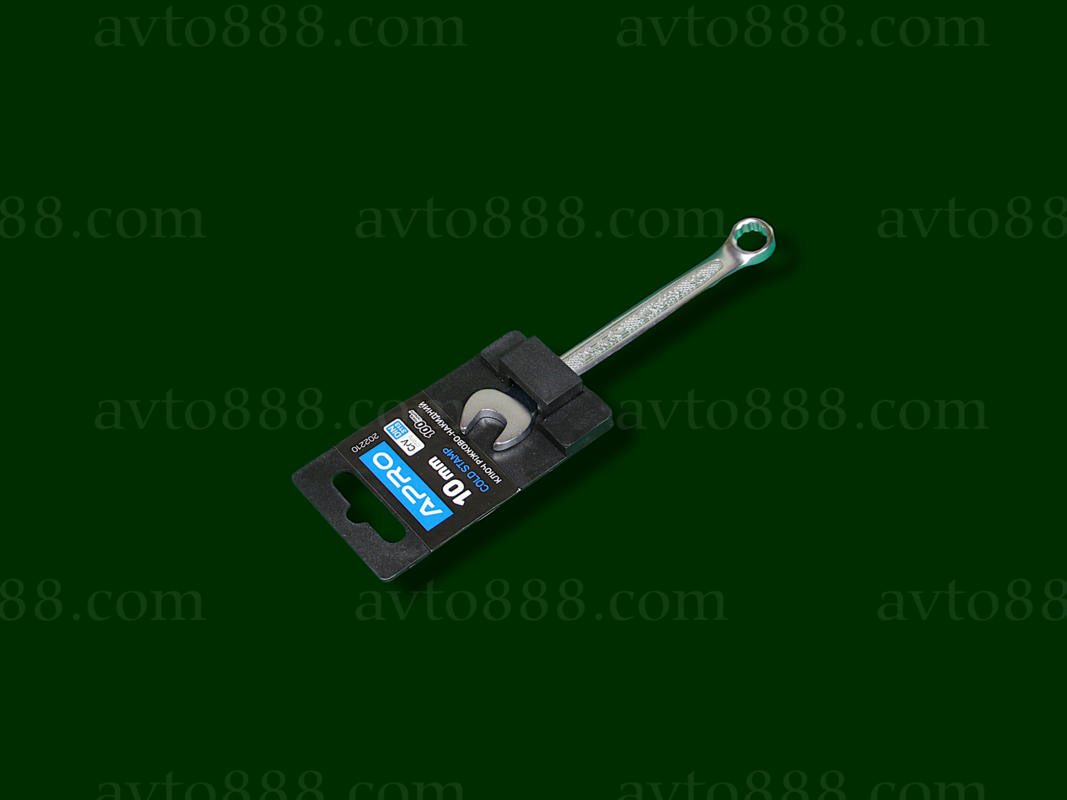 ключ ріжково-накидний Холодний штамп DIN3113 CrV 10 мм  "APRO"