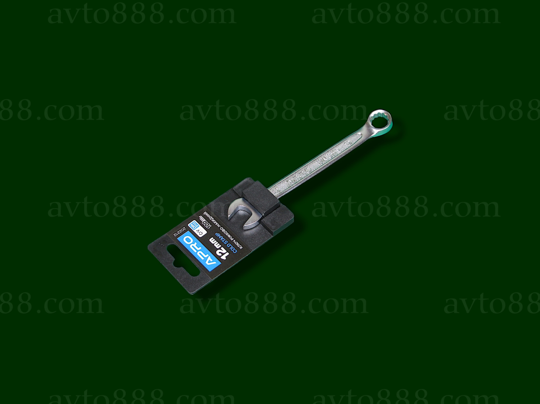 ключ ріжково-накидний Холодний штамп DIN3113 CrV 12 мм  "APRO"