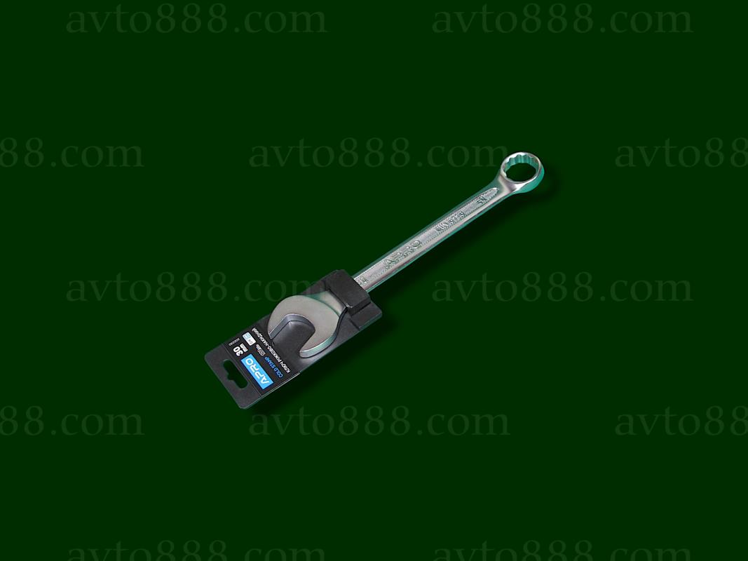 ключ ріжково-накидний Холодний штамп DIN3113 CrV 30 мм  "APRO"
