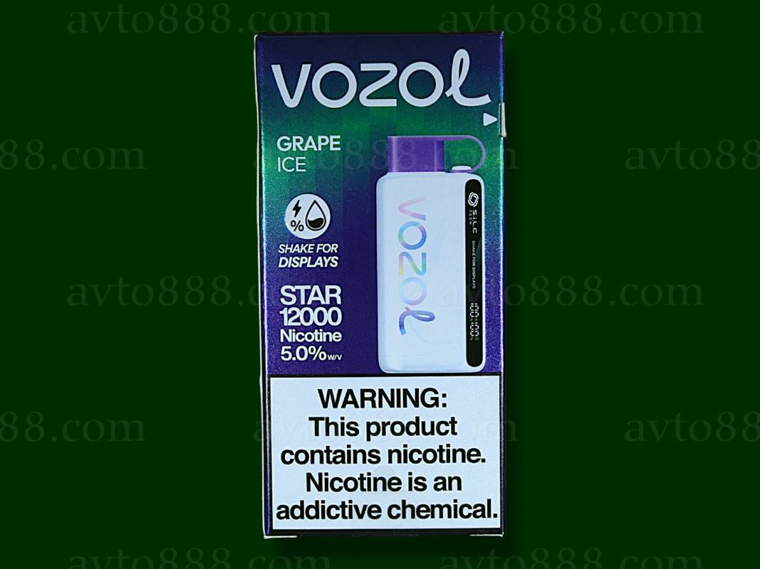Vozol Star 12000 Grape Ice (Виноградный Лед) 5% Одноразовый POD