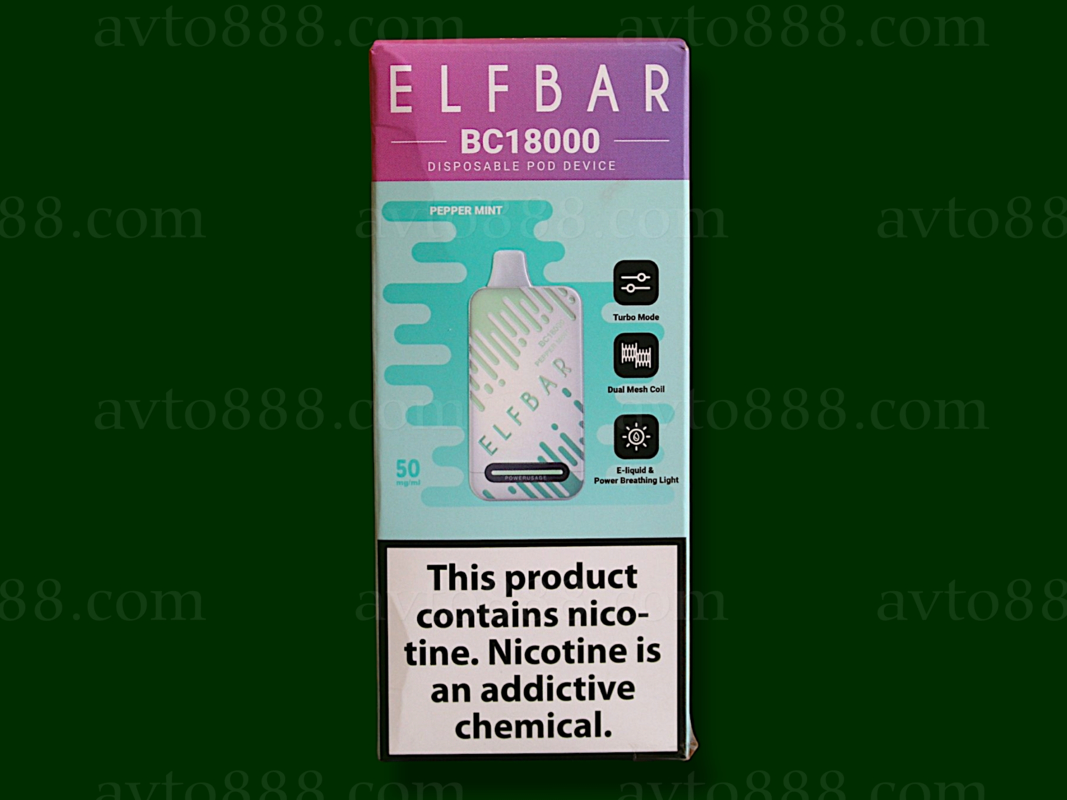 Elf Bar BC18000 Pepper Mint (Перечная Мята) 5% Одноразовый POD